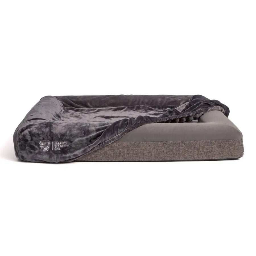 Orthopedic Memory Foam Bed + Pullover Blanket Cover photo 7