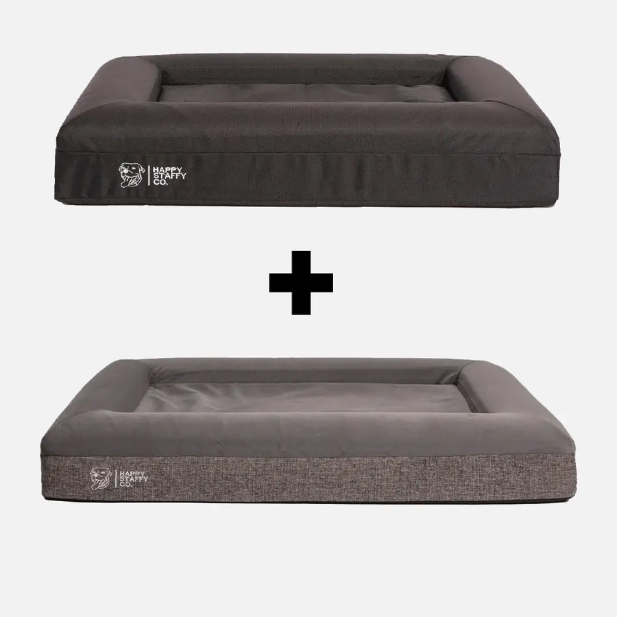Orthopedic Memory Foam Bed + Durable Bed Cover Combo photo 1