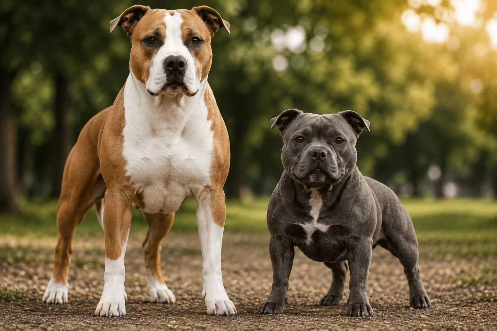 What's the Difference Between the American Staffordshire Terrier and the Staffordshire Bull Terrier?