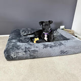 Orthopedic Memory Foam Bed + Pullover Blanket Cover