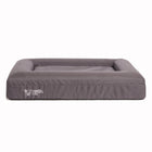 Orthopedic Memory Foam Bed and durable bed cover set photographed on a white background