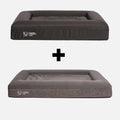 Orthopedic Memory Foam Bed + Durable Bed Cover Combo shown on a white background.