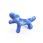 Product close-up of the Chewzilla Gator dog toy in blue.
